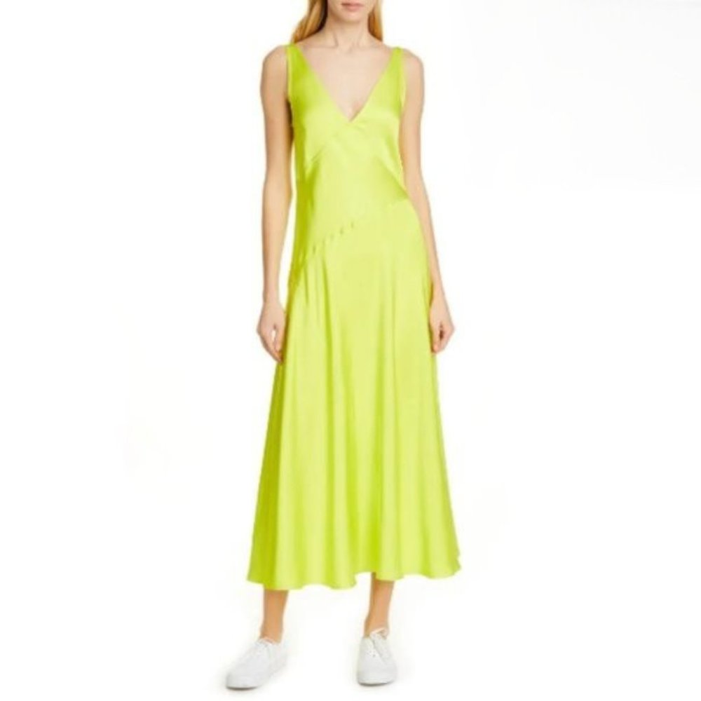 NWT Polo Ralph Lauren yellow sleeveless maxi dress